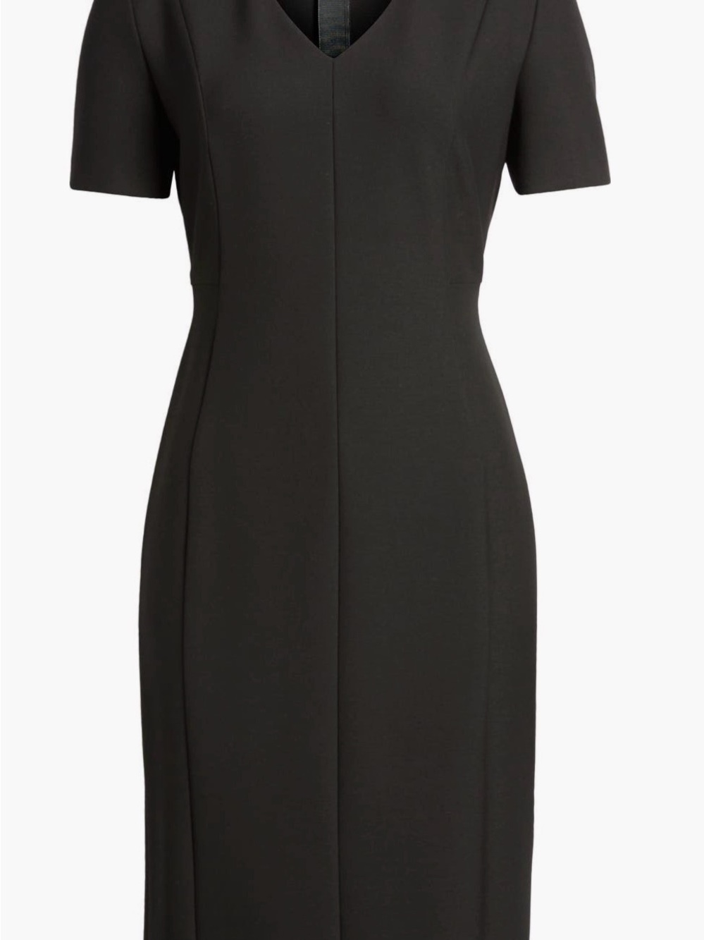 Hugo Boss Black V-Neck Short-Sleeve Midi Dress